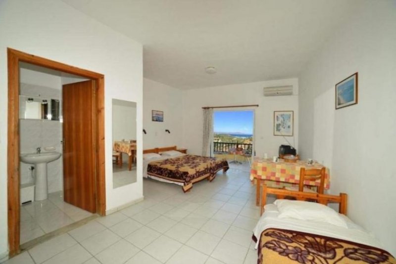 Aspro Kreta, Aspro: Apartmenthotel mit Pool und Meerblick zu verkaufen Gewerbe kaufen